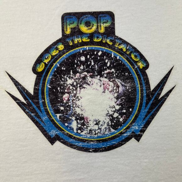 Vintage Capcom Bionic Commando T-Shirt Adult Medium White Pop Goes Dictator Game - Picture 3 of 10